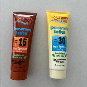 Tropic Tan Sunscreen FLASK Hide Alcohol on Cruises, Resorts Faux Sunscreen Flask